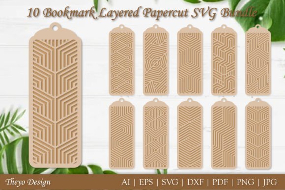 10 Bookmark Layered Papercut Svg Bundle Review