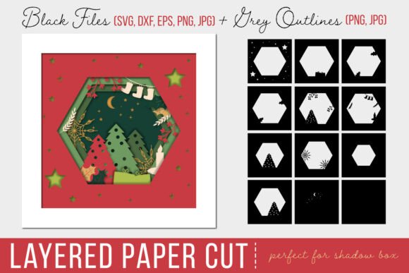 3D Layered Christmas Scene Shadow Box Review