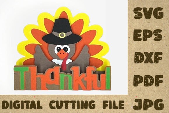 3D SVG Turkey: Thanksgiving Decor for Editorial Content