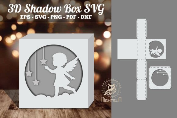 Angel Kids 3D SVG for Shadow Boxes Review