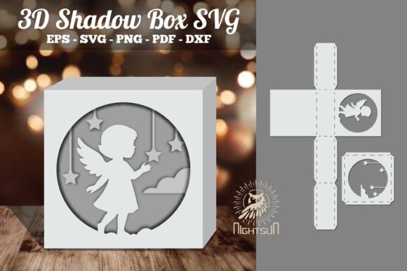 Angel Kids 3D SVG for Shadow Boxes Review