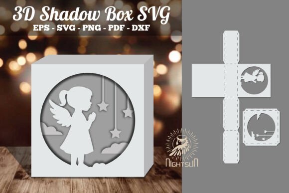 Angel Kids 3D SVG for Shadow Boxes Review