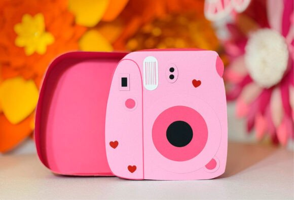 Camera Shaped Box 3D SVG: Candy Holder Shapes Review