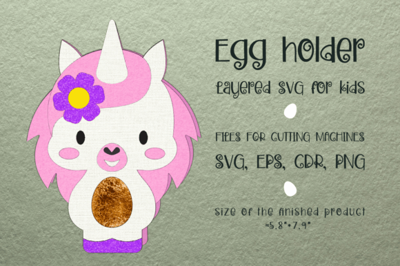 Cute Unicorn Easter Egg Holder: 3D SVG Shapes Review