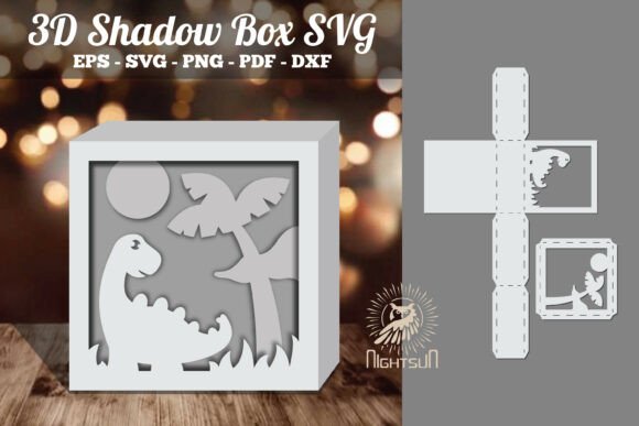 Dinosaur 3D SVG for Shadow Boxes: A Designer Review
