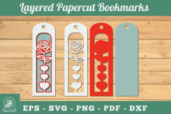 Flowers 3D Papercut Bookmarks SVG 7: Spring 3D SVG Review