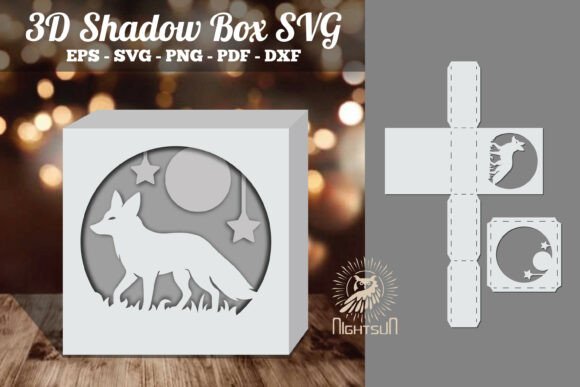Fox 3D Papercut Shadow Box SVG 1 Review