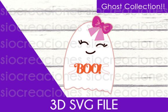 Ghost 3D SVG for Halloween Branding