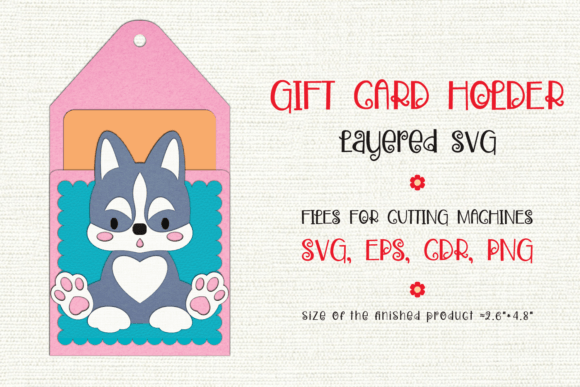 Husky Puppy Gift Card Holder: 3D SVG Shapes Review