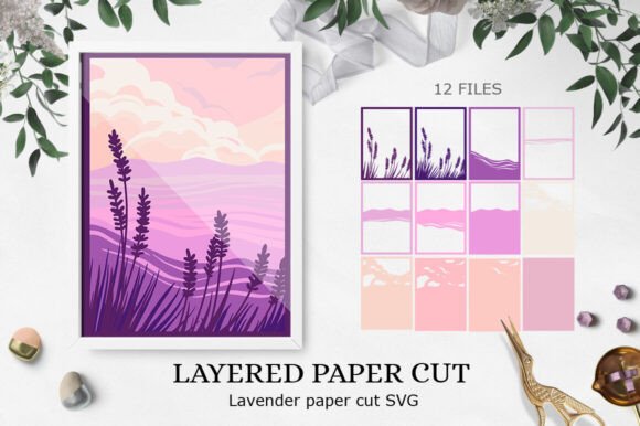 Lavender Fields 3D Papercut: An Embroidery Review