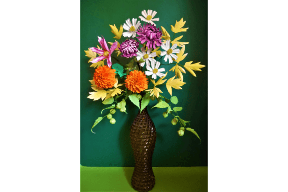 Moneta Flower Bouquet 3D SVG for Floral Compositions