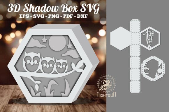 Owl Papercut 3D Shadow Box SVG 4: Editorial Asset Review