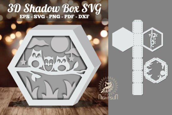 Owl Papercut 3D Shadow Box SVG 5: Other Asset Review