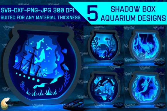Shadow Box Aquarium 3D SVG Bundle Review